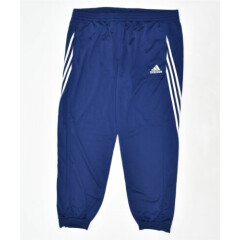 ADIDAS Mens Tracksuit Trousers 2XL Blue Polyester BE03