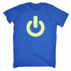Funny Kids Childrens T-Shirt tee TShirt - Power Button Glow In The Dark