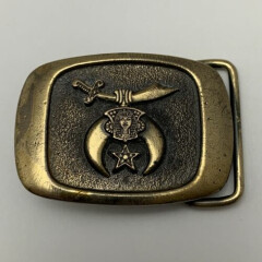 Schriners Scimitar Crescent and Star Camel Belt Buckle MM United Chicago 1983