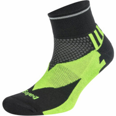 Balega Enduro Reflective Quarter Length Running Socks - Black/Neon Green