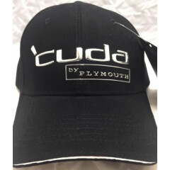 Black Hat / Cap w/ Chrome Liquid Metal Cuda by Plymouth Emblem / Logo