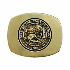 Indiana State Seal Belt Buckle OBMS113 IMC-Retail