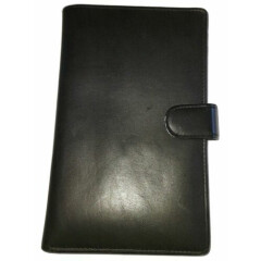 Buxton Leather Passport Case/ Wallet, Black 