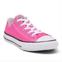 New Converse CTAS OX Mod Pink Sneakers Kids Size 2 3 