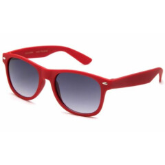 Kids's Sunglasses Horned Rim Solid Color Rubber Frames w/Temple Accents!