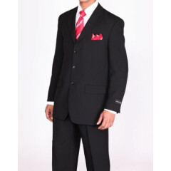 Men's Basic Single Breast 3 Button Work Suit with Pants Fortino Landi 802P