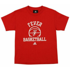 Adidas WNBA Youth Indiana Fever Dribbler Ball Short Sleeve Tee, Red
