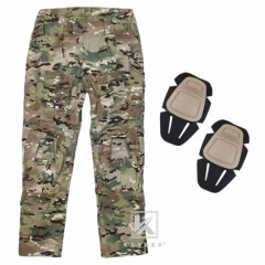 KRYDEX G3 Combat Uniform Tactical BDU Shirt & Pants w/ Knee Pads Camo Multicam