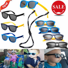 Polarized Kids Sunglasses Boys Girls Children Flexible Glasses Age 3-12 Baby Hot