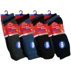 Men's Quality Warm Internally Brushed Thermal Socks Christmas Gift 12 Pair Lot