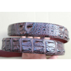 Brown Genuine Alligator ,Crocodile Hornback Leather Skin Men's Belt - W 1.5 inch