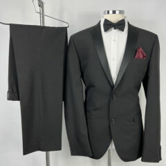 Men’s Next Tailoring Modern Black Dinner Suit Suit-Chest 44L-Waist 36-Leg 33