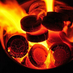 1Box Fully Burning Shisha Coal Quick Light Hookah Charcoals Hookah Accessories
