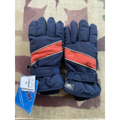 Children's Place Winter Gloves Size 7-8 Blue-Orange Thermolite Fan-Tex NWT