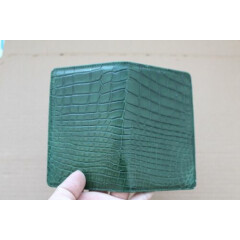 Green Genuine Alligator Crocodile Leather Skin Passport Cover Holder WALLET #P5