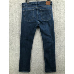 Abercrombie & Fitch Jeans Langdon Slim Men's 33X32 Dark Wash Stretch Blue Denim
