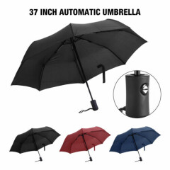 Automatic Black Umbrella Anti-UV Sun/Rain Windproof 3 Folding Compact Umbrella