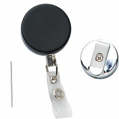 25 pcs Heavy Duty Metal Retractable Badge Reels with Steel Cable - Specialist ID