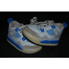 Toddlers Air Jordan Retro 4 IV Miltary Blue / White Sneakers (4.5C) 308500-105