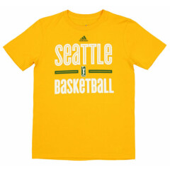 Adidas WNBA Youth Seattle Storm Practice Graphic Tee, Yellow