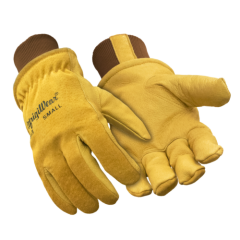 RefrigiWear Warm Fleece Lined Fiberfill Insulated Pigskin Leather Work Gloves