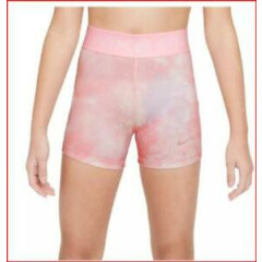 Nike Youth Girls' Pro Sky-Dye 3” Shorts L Pink Foam DA1338 Compression