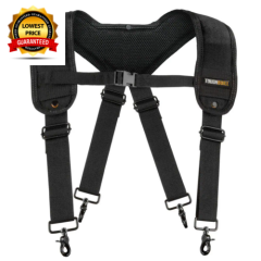 Padded Work Suspenders Toughbuilt Heavy Duty Adjustable Industrial Utility Tools