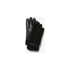 nwt EXPRESS GENUINE LEATHER + SHERPA mens gloves tech touch