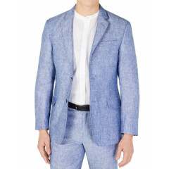 Tasso Elba Mens Suit Separates Blue Size Small S Two-Button Blazer $119 116