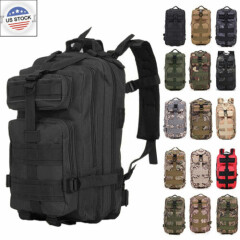 30L Outdoor Military Molle Tactical Backpack Rucksack Camping Hiking Bag Travel