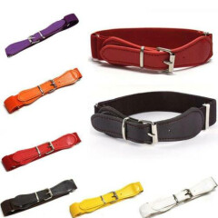 Gift Kids Stretch Belt Clothing Accessories Leather Closure Fashion Waistband CF