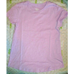 Wonder Nation Girls Essential Tee T-Shirt XL PLUS (14-16) Lavender Fade Resistan