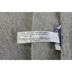 SUITSUPPLY 33 x 33 cm Men Pocket Square Silk Cotton Blend Grey Handkerchief