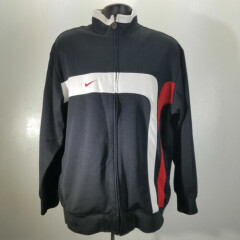 Nike Track & Field Full Zip Jacket Lightweight Black Bulls colorway Large 