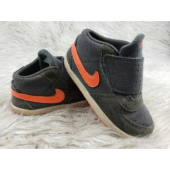 Nike Toddler Mark Mid 3 SMS 525126 081 Size 9C Grey Orange TD