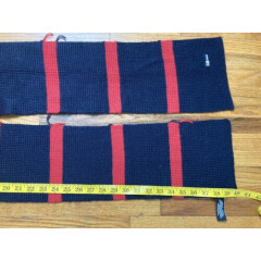 Ralph Lauren Polo Winter Scarf Wool Blend Color Block Red Navy