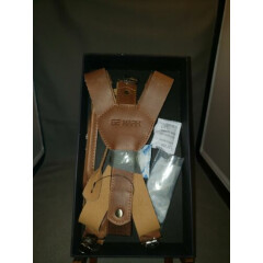 Leather Suspenders for Men and Women Best for Gift and Wedding Brown