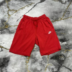 Nike Cotton Sweat Shorts Men’s XS Running Gym Basketball Athletic Pockets Red