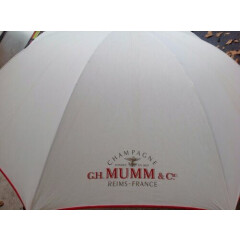 RARE Vintage G.H. Mumm & Co Champagne Umbrella France 48"