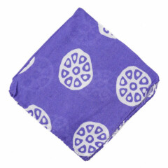 NWT RODA Purple and White Citrus Slice Print Lightweight Pocket Square