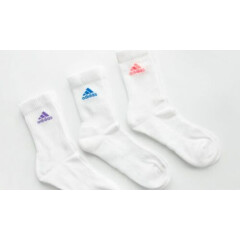 Adidas Men Cushion Crew Ankle 3 Pairs Socks Black 3PP Run Casual Sock HE4994