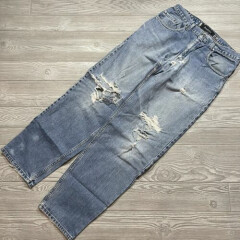 Vintage Levi's Silvertab Baggy Jeans Mens 34x35 Distressed Worn Skater 90s Cc18