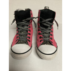 Girl’s Size 2 Pink High Top Converse Pre-Owned