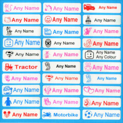 4 Pairs Character Personalised Shoe Labels For Shoes With Over Labels