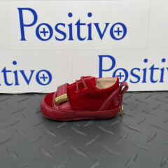 Buscemi 50MM Baby Scarlet Velvet Sneakers US 2 EU 17 New