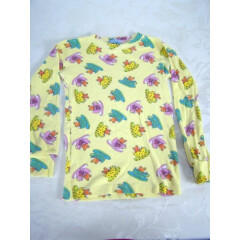 Bullfrogs and Butterflys Yellow Mouse Teacup Sleep Top Girls Youth Size 7