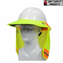 FR (Fire Retardent) Treated Hi-Vis Hard Hat Visor and Neck Shade, 396-801FR