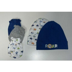 GARANIMALS Infants Hat / Gloves 5-pc Newborn Set, Multi