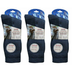 Men's Merino Wool Socks Walking Hiking Work Boot Thermal Charcoal Socks 6-11