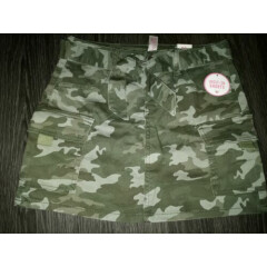 Girls justice belted denim camo skirt size 10 new 